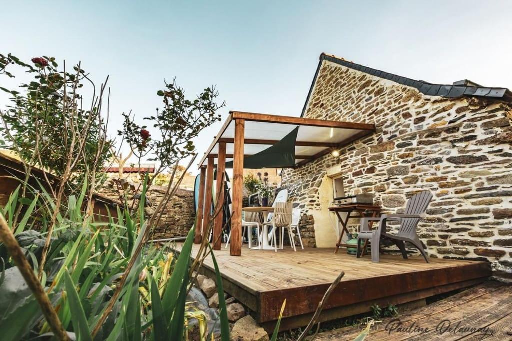 Ty Ar Mor Maison De La Mer, A 40 M De La Plage Saint-Michel-en-Grève Exteriör bild